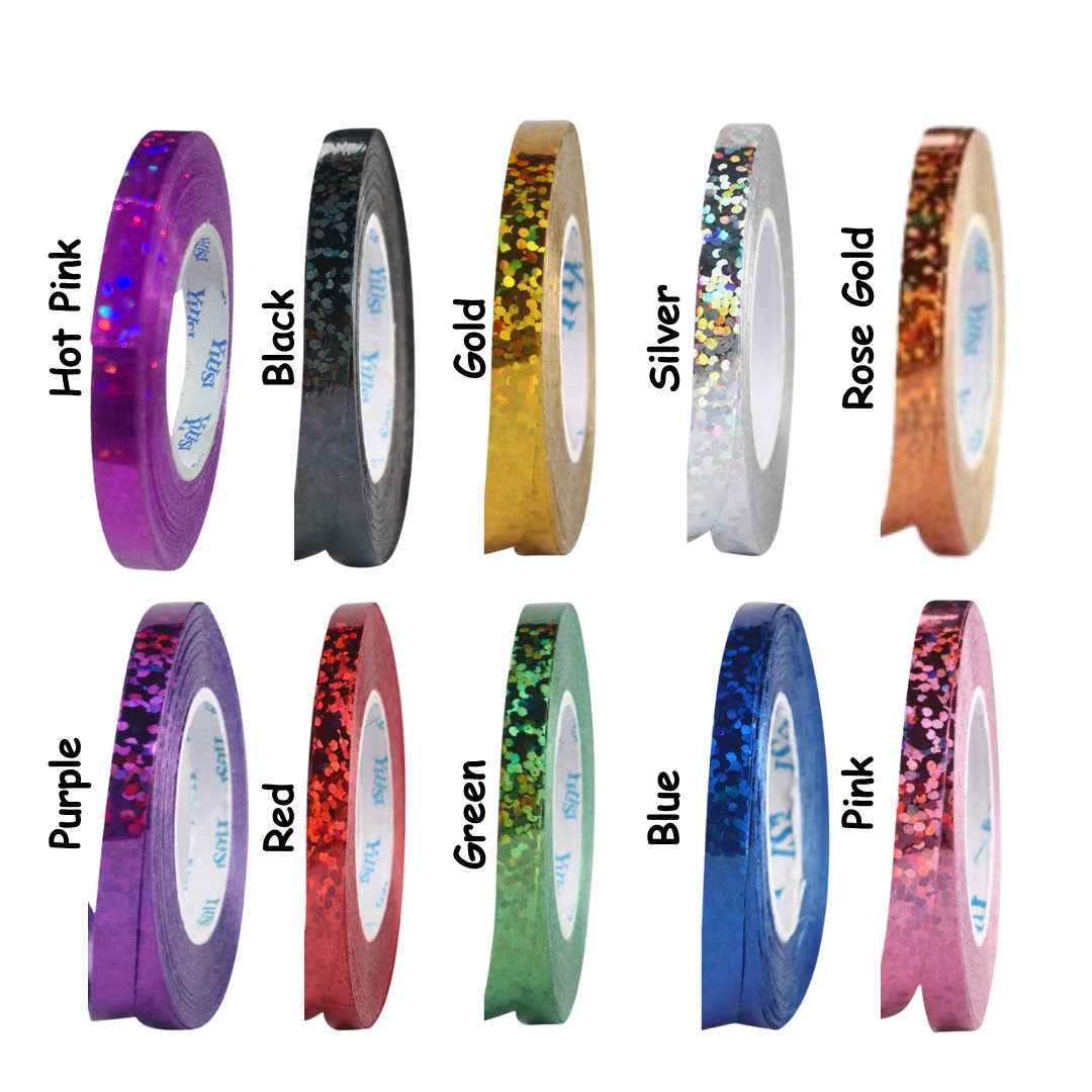10m Laser Texture Balloon Curling Ribbons