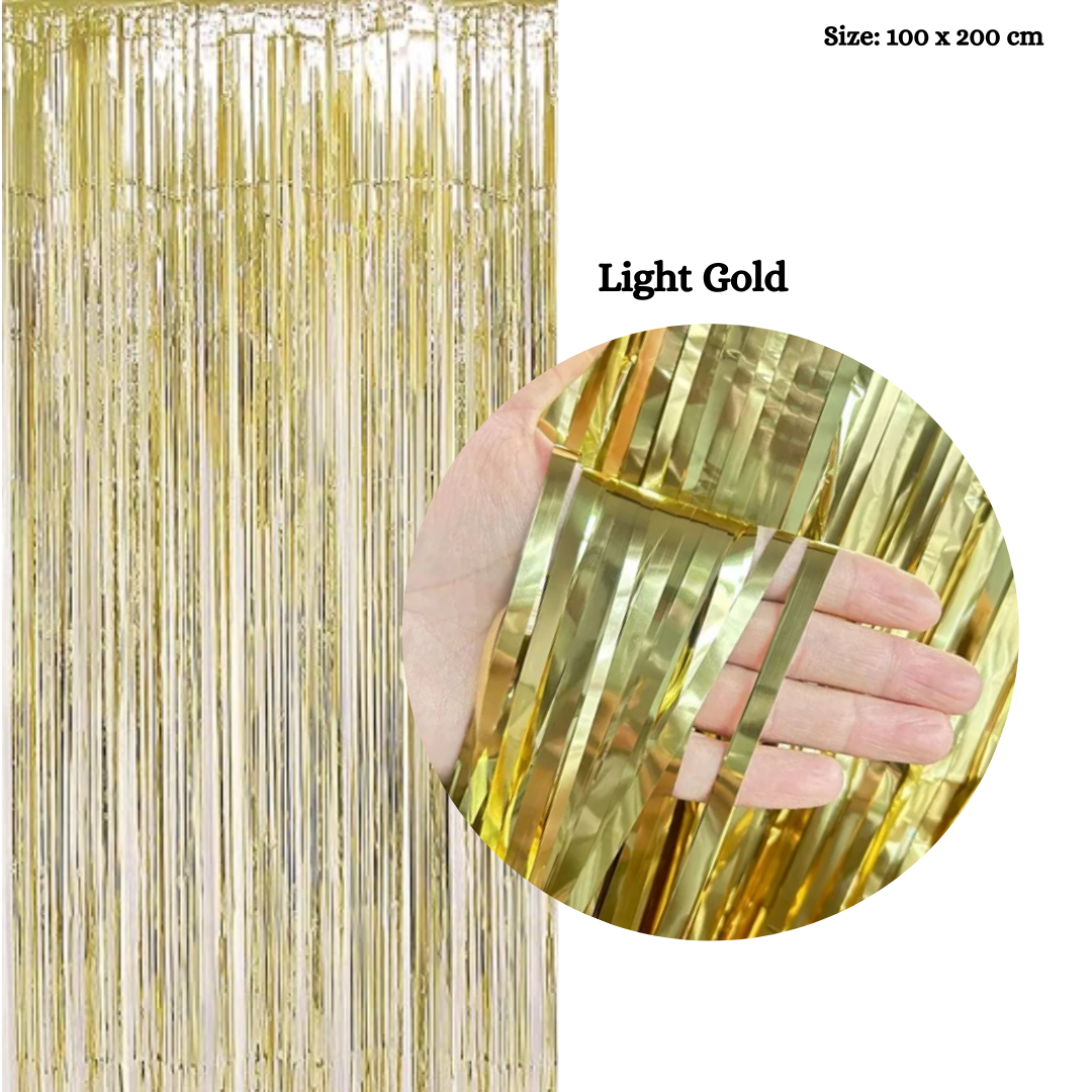 Metallic Foil Rain Curtains