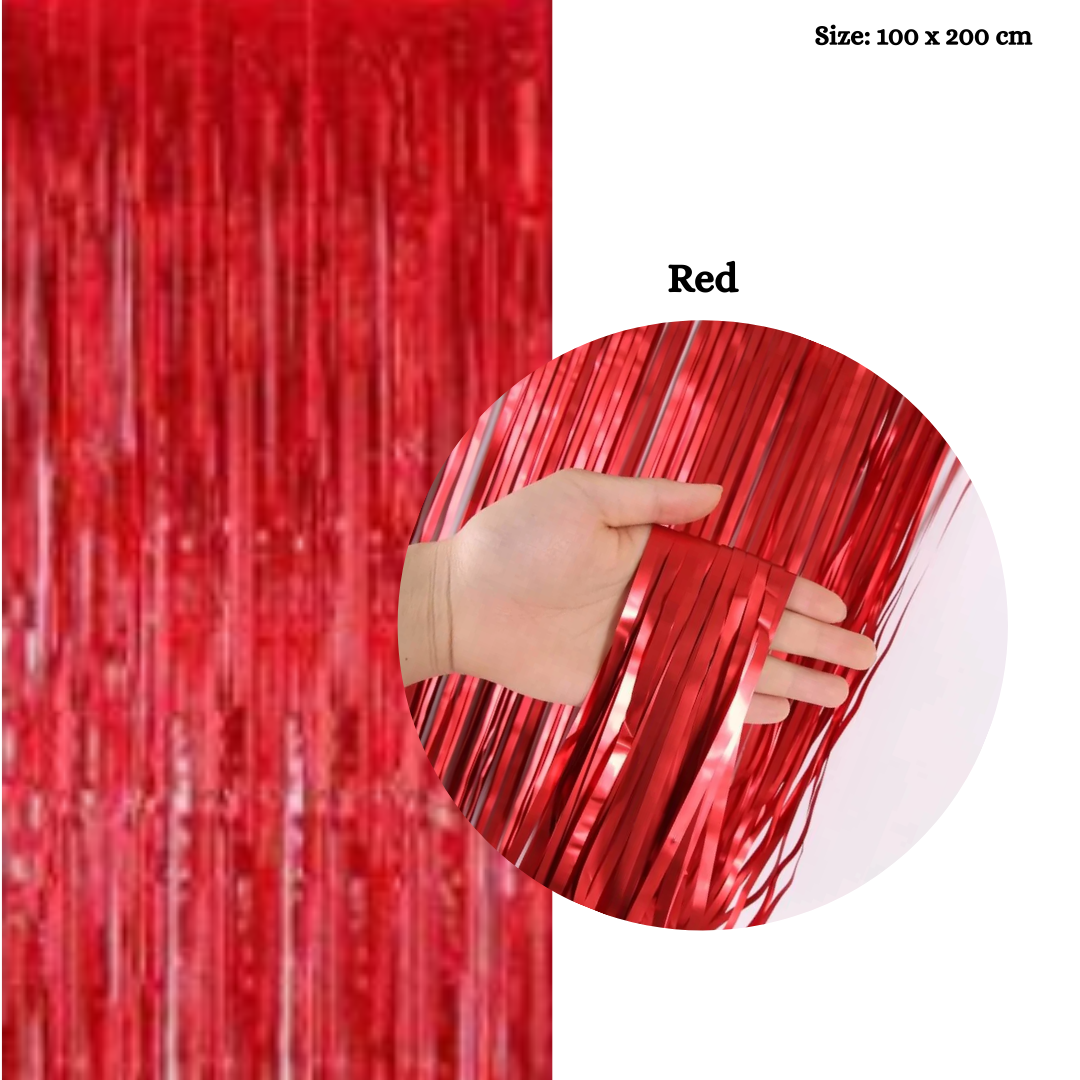 Metallic Foil Rain Curtains
