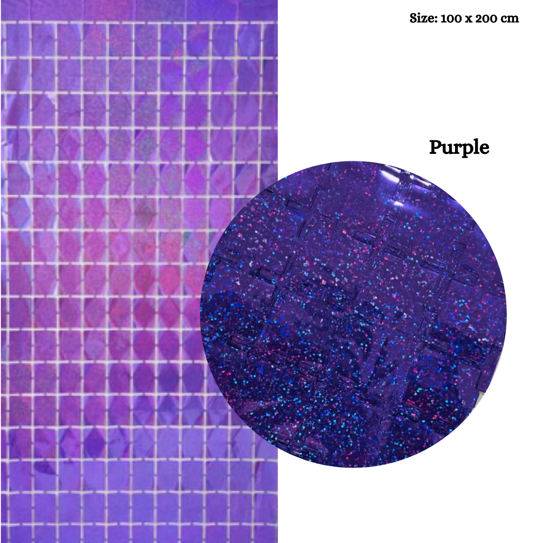 Laser Square Foil Curtains
