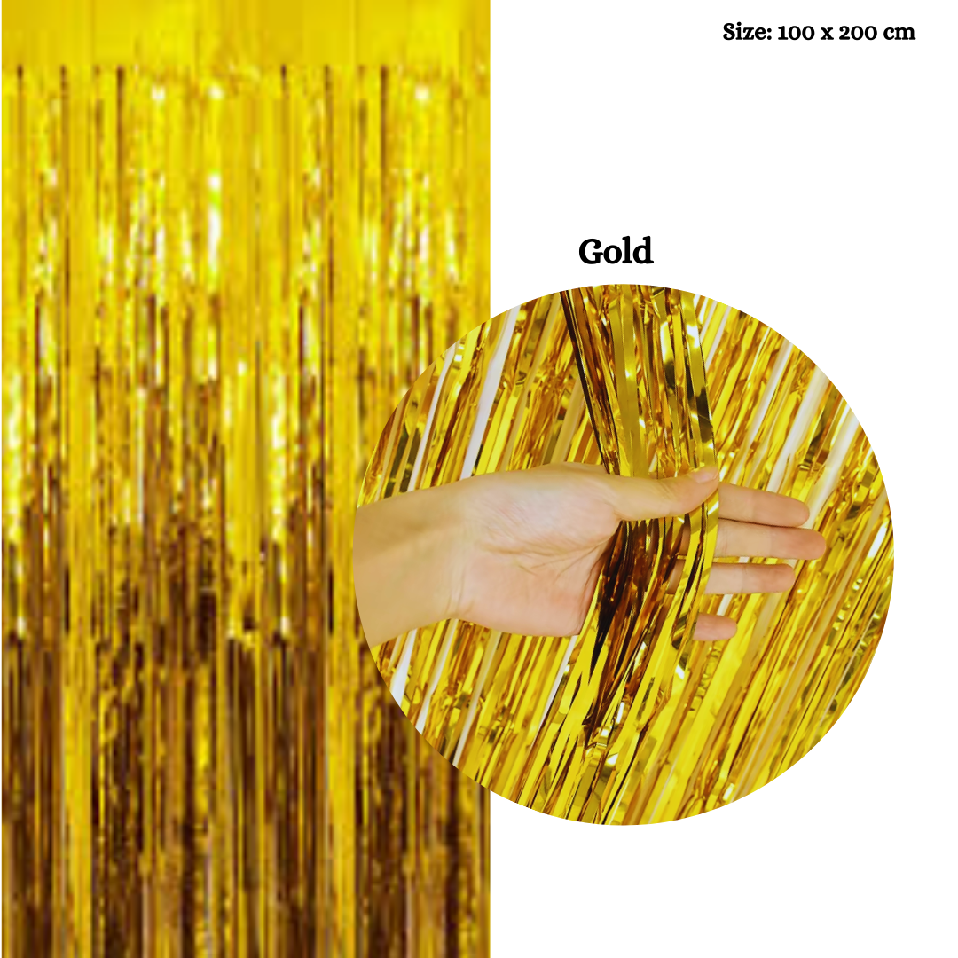 Metallic Foil Rain Curtains