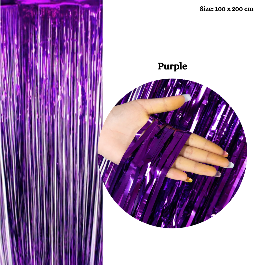 Metallic Foil Rain Curtains