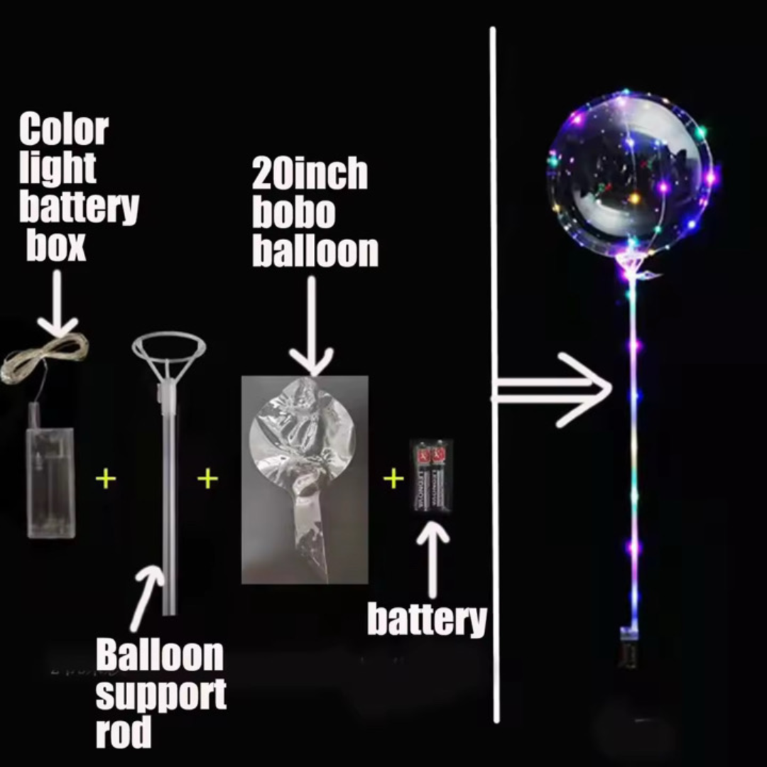 20inch Led Bobo Circle Balloon with Colorful Led Light