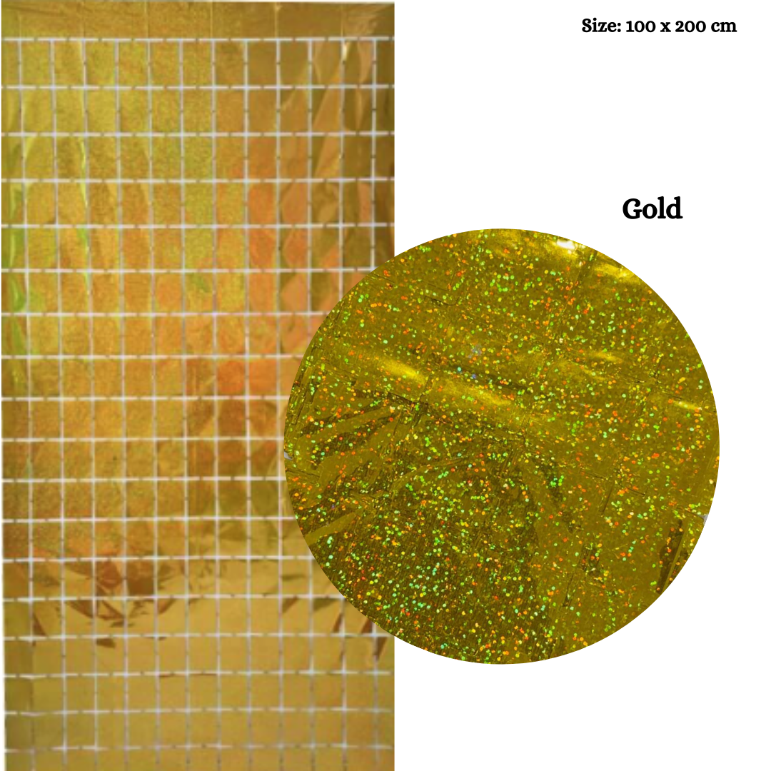 Laser Square Foil Curtains