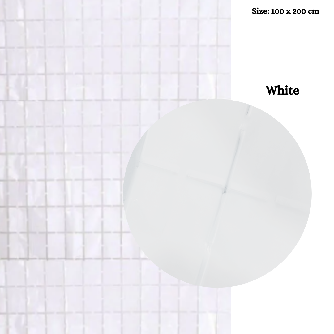 Macaron Square Foil Curtains