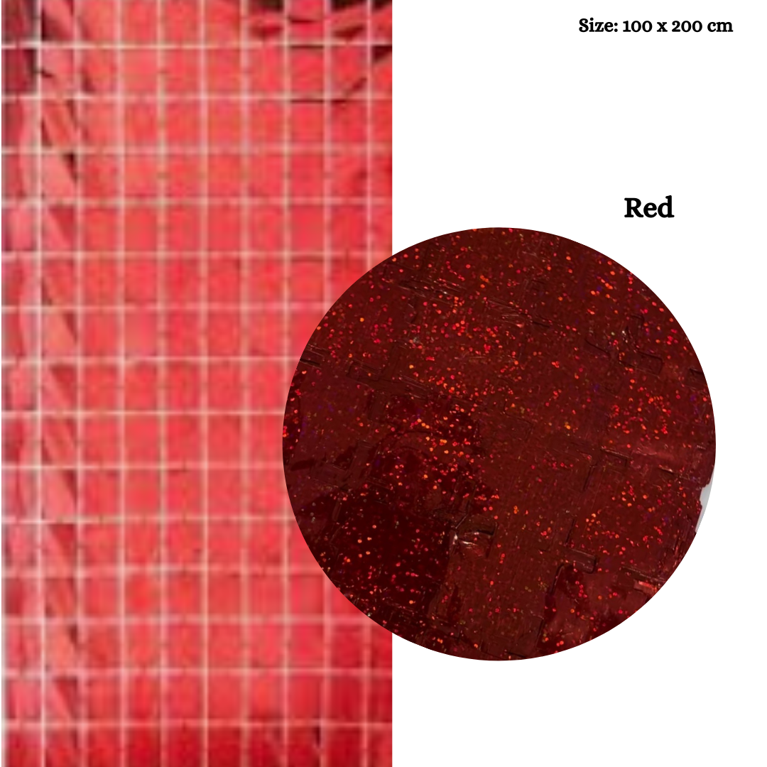 Laser Square Foil Curtains