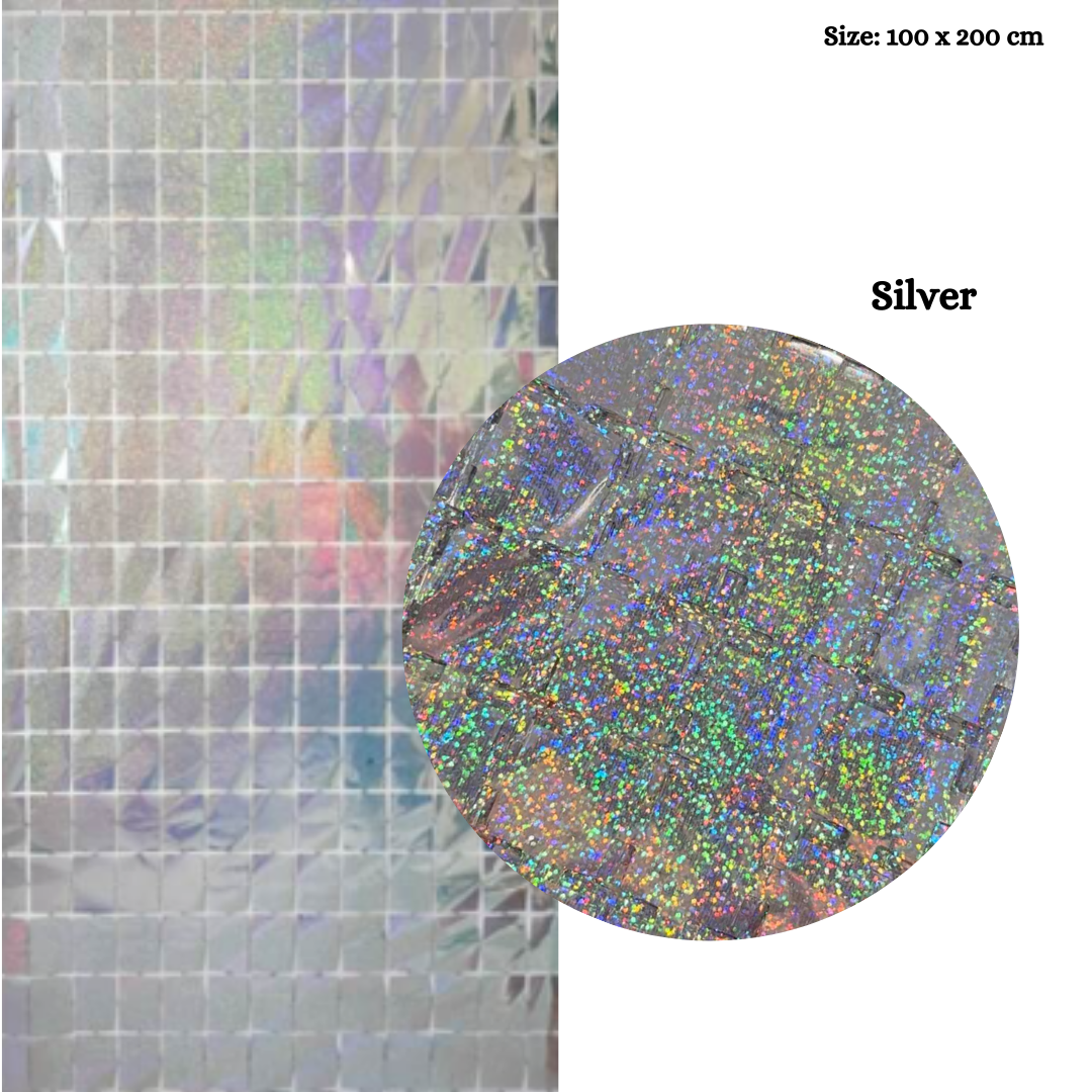 Laser Square Foil Curtains