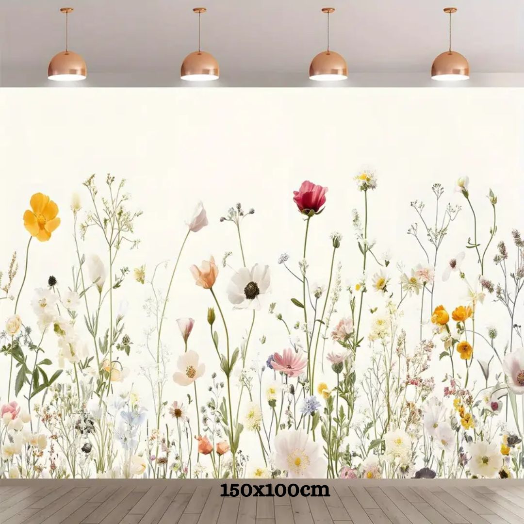 Vibrant Wildflower Floral Backdrop