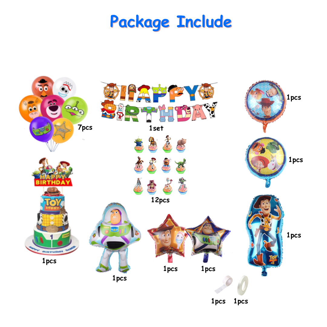 29pcs Toy Story Birthday Balloon Set