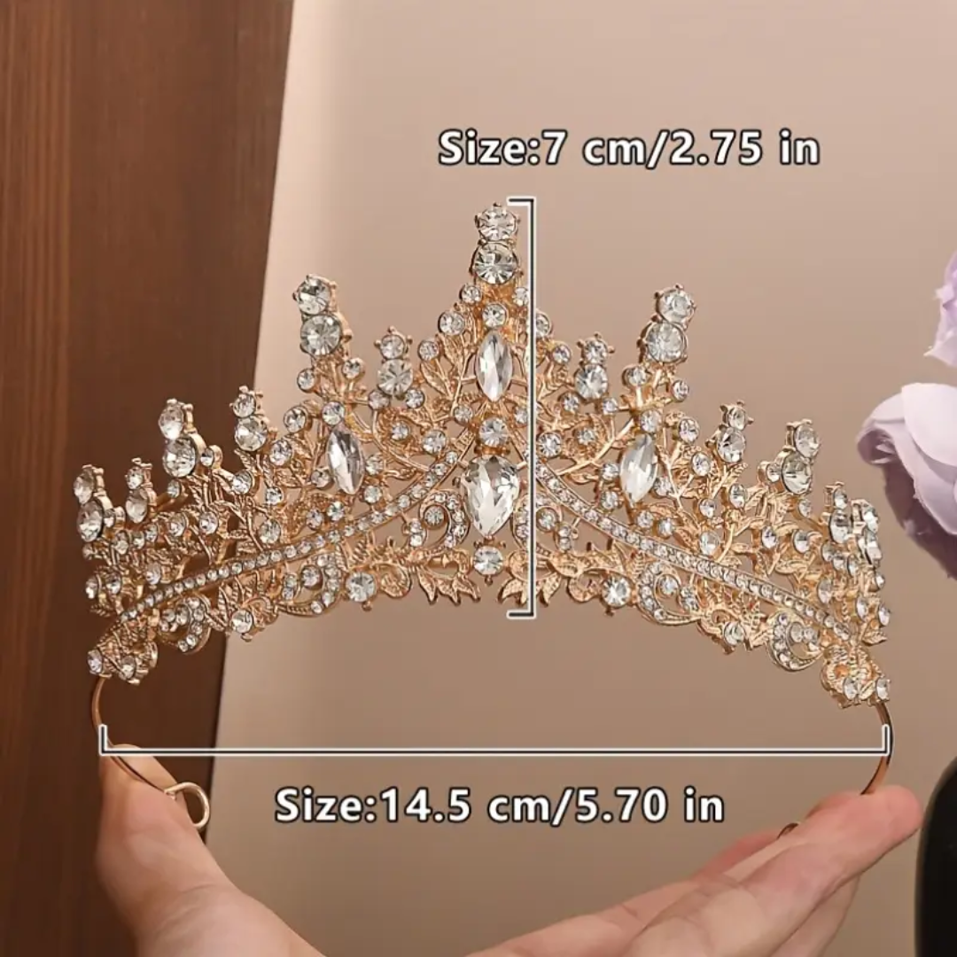 Multicolor Rhinestones Bridal Crown