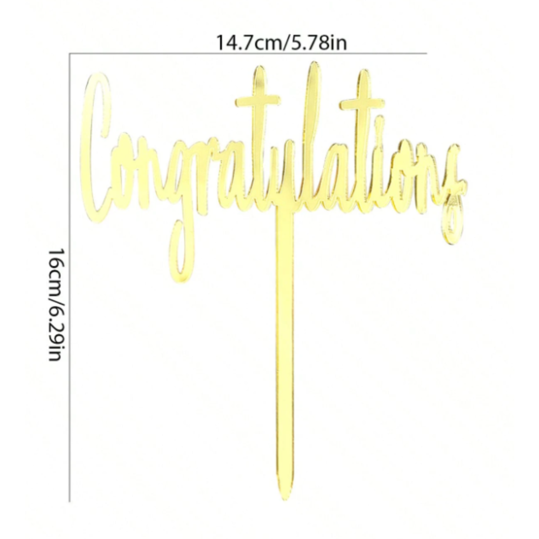 Congratulations Cake Topper