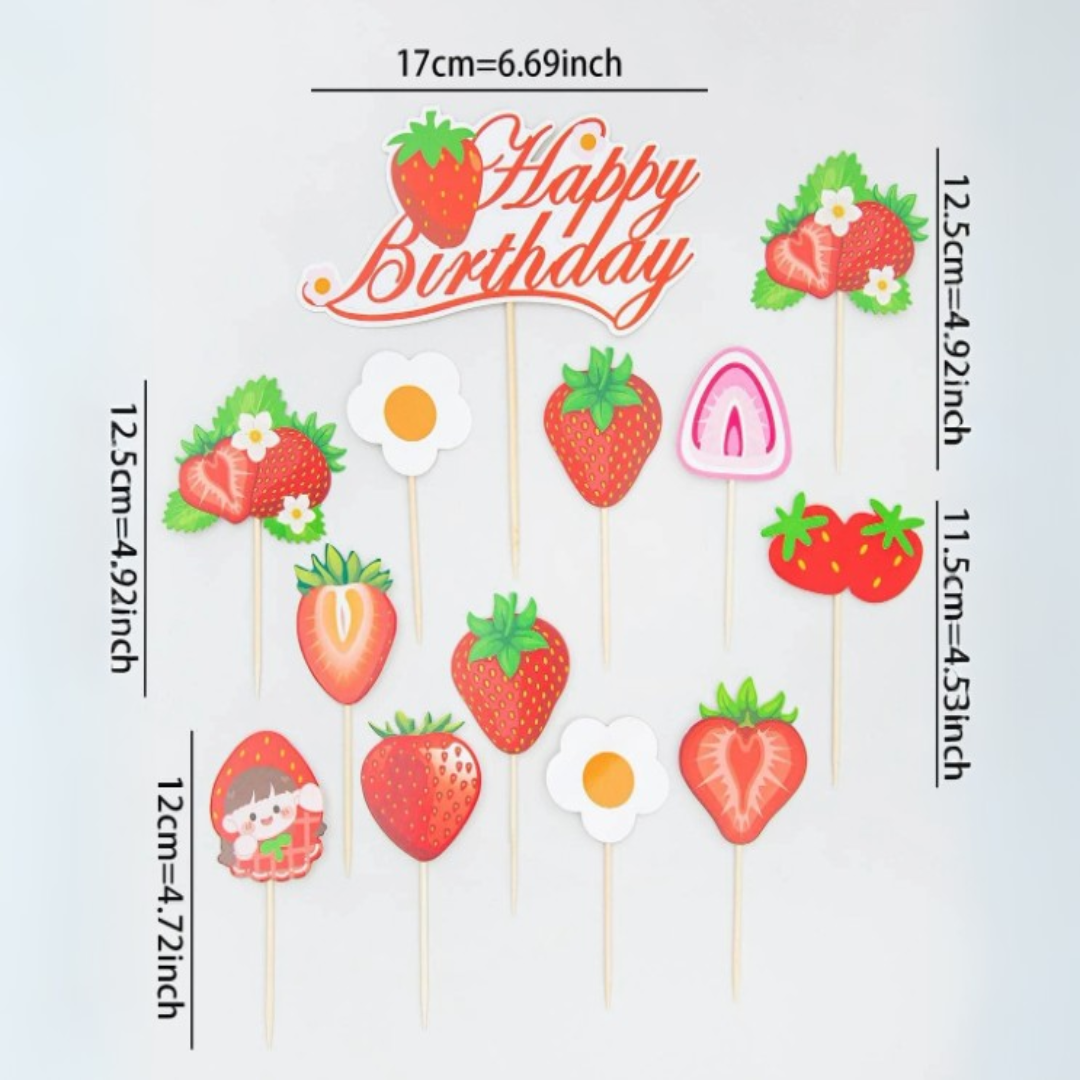 Strawberry Cake Topper