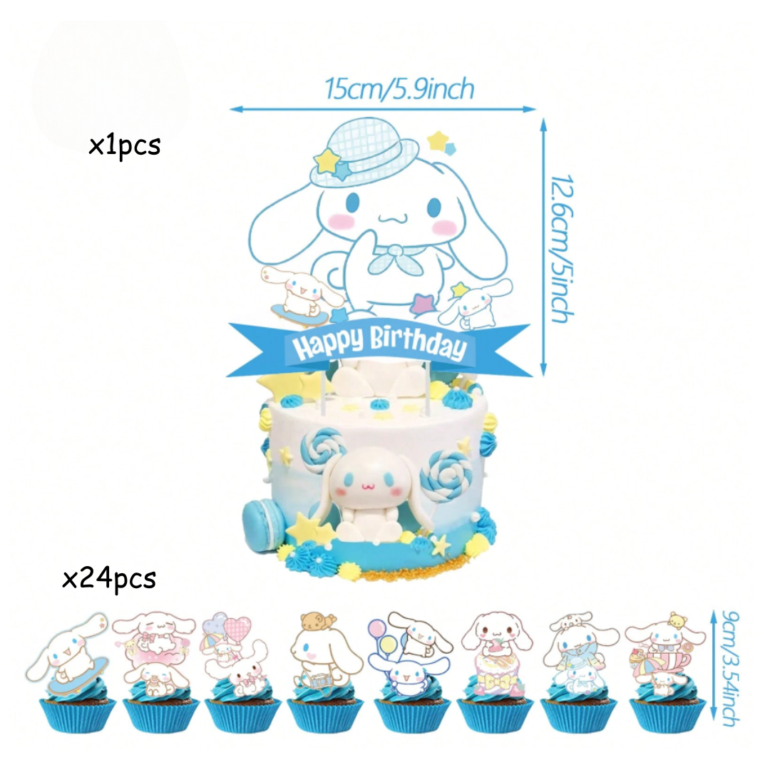 Cinnamoroll Theme Cake Topper
