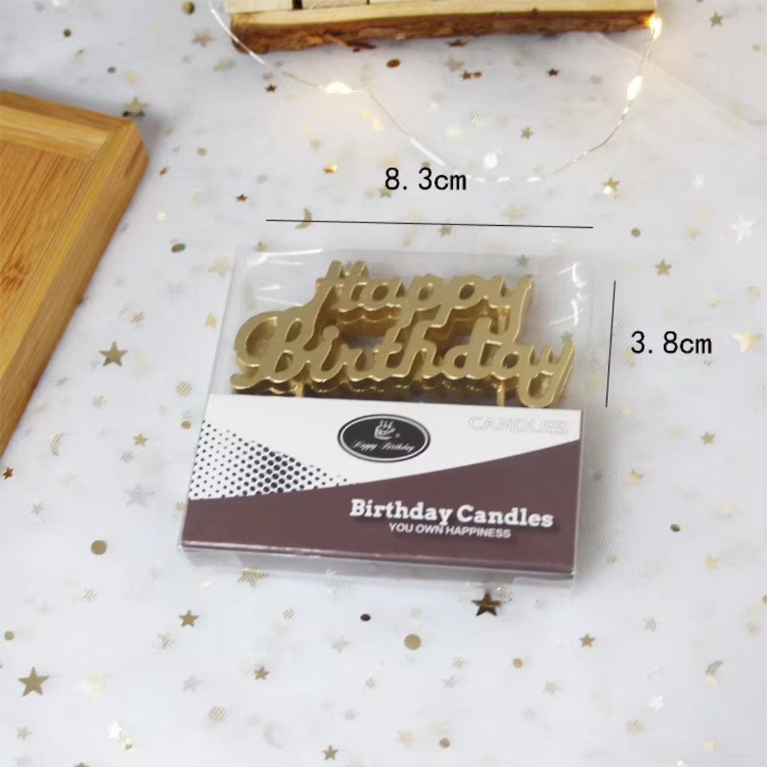 Happy Birthday Letter Candles