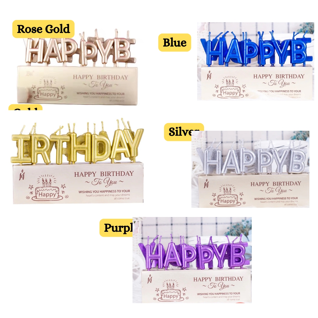 13pcs Separate Letter Happy Birthday Candles