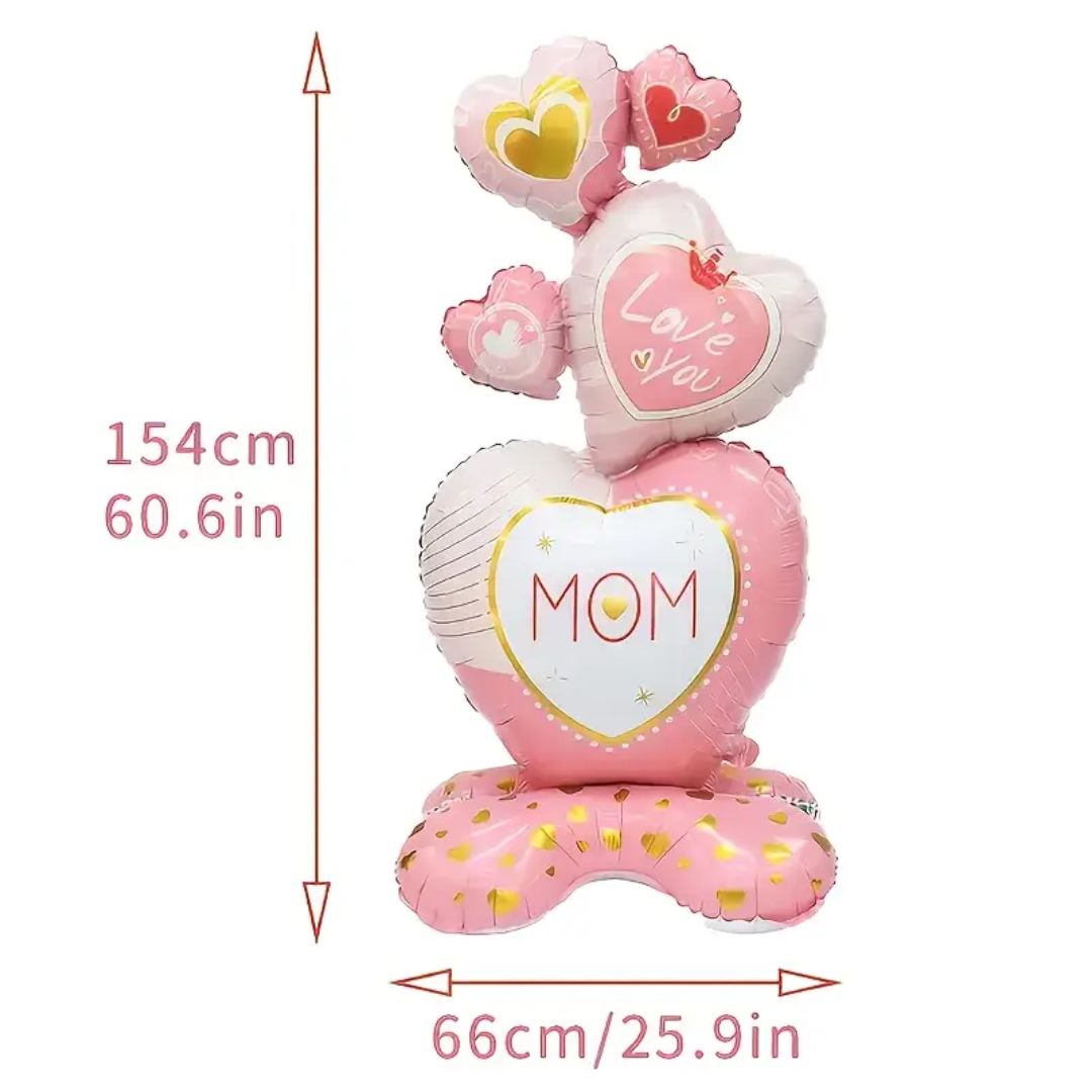 Love you mom Stand Foil Balloon
