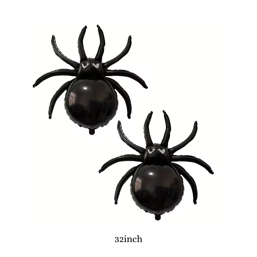 2pcs Black Spider Balloons