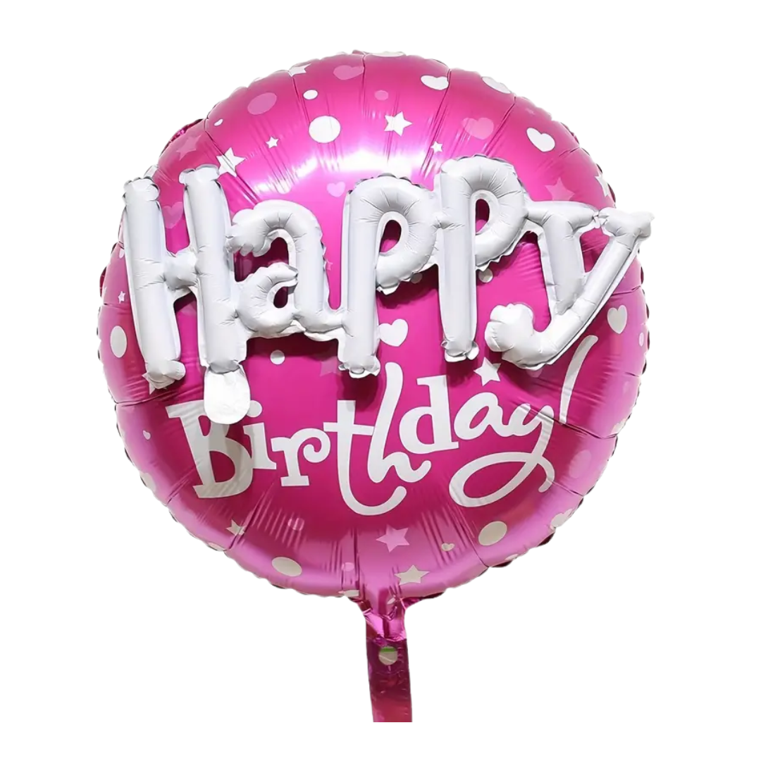 Happy Birthday Round Foil Balloon