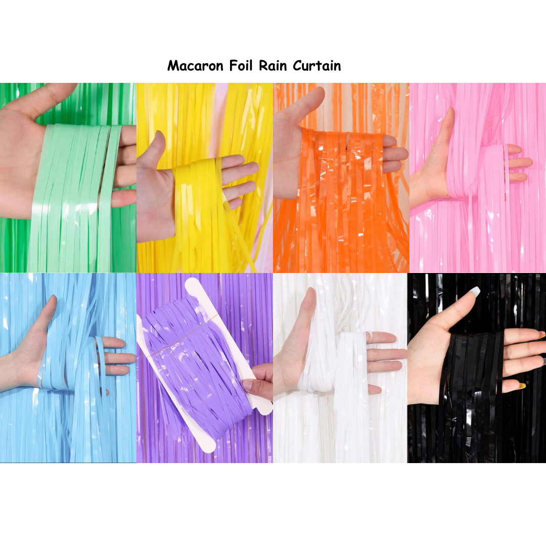 Macaron Foil Rain Curtains
