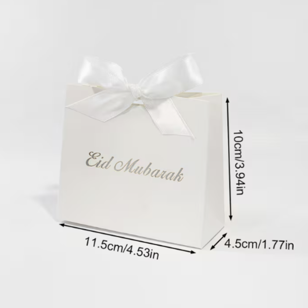 1pcs White Eid Mubarak Gift Box
