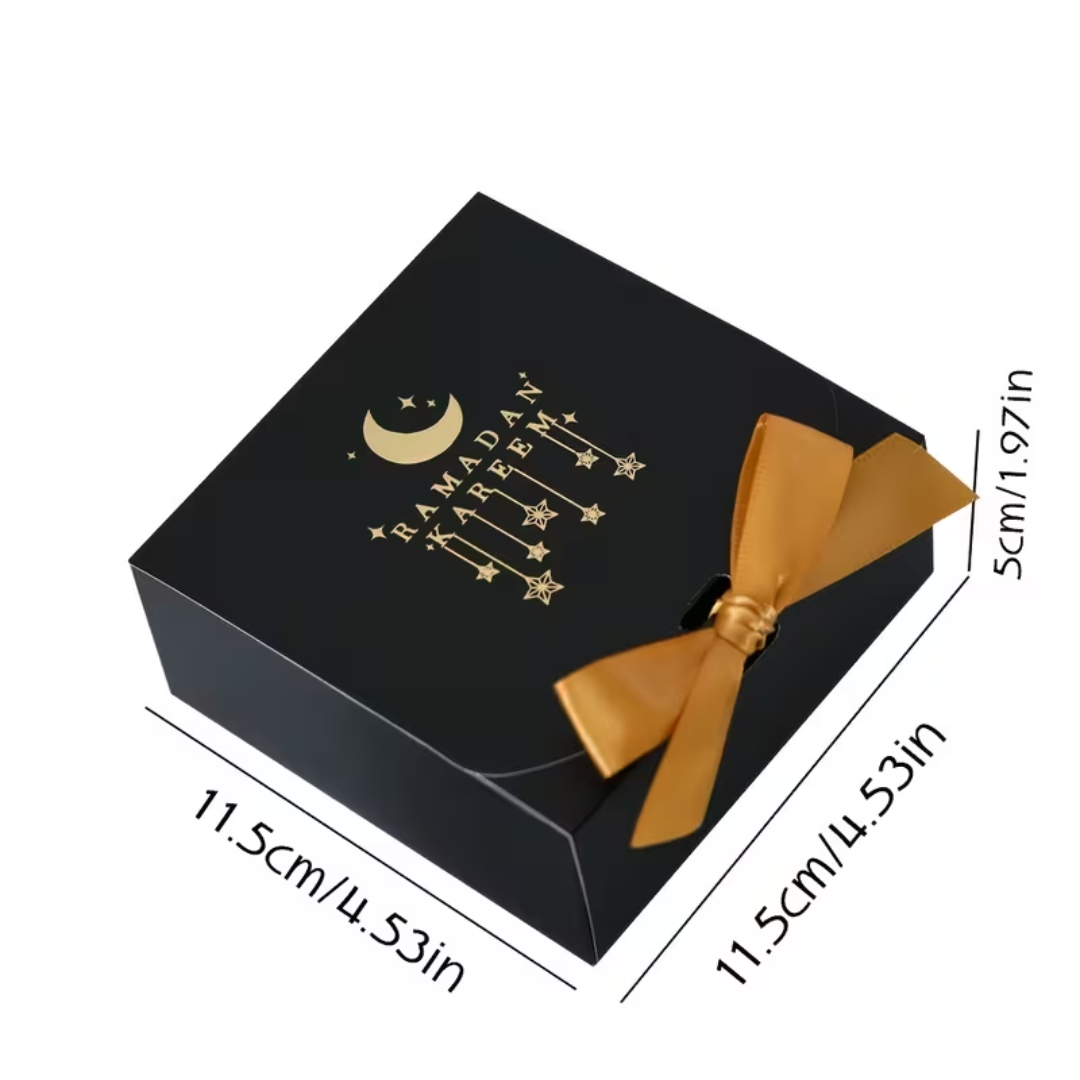 1pcs Black Ramadan Mubarak gift Boxes