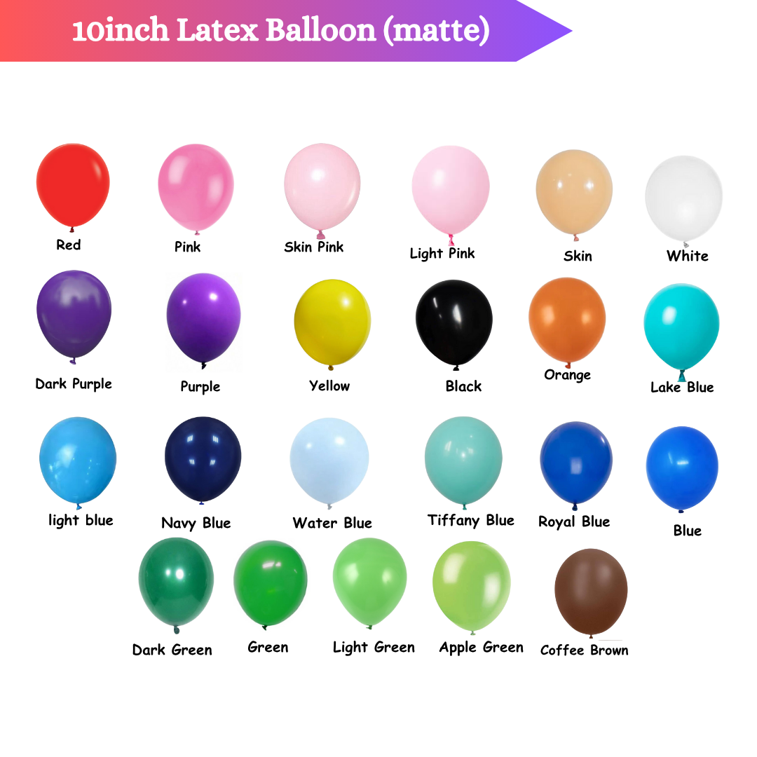 10inch matte Latex Balloon