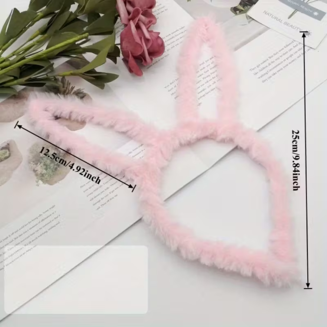 Multi Color Glowing Led Light Bunny Headband Set