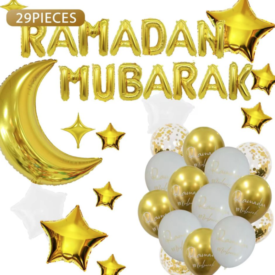 29pcs Ramadan Mubarak Balloon Decoration Kit