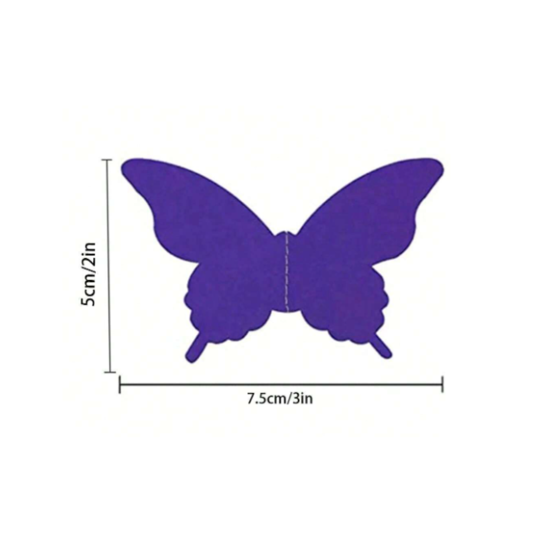 3D Purple Butterfly Hanging Banner