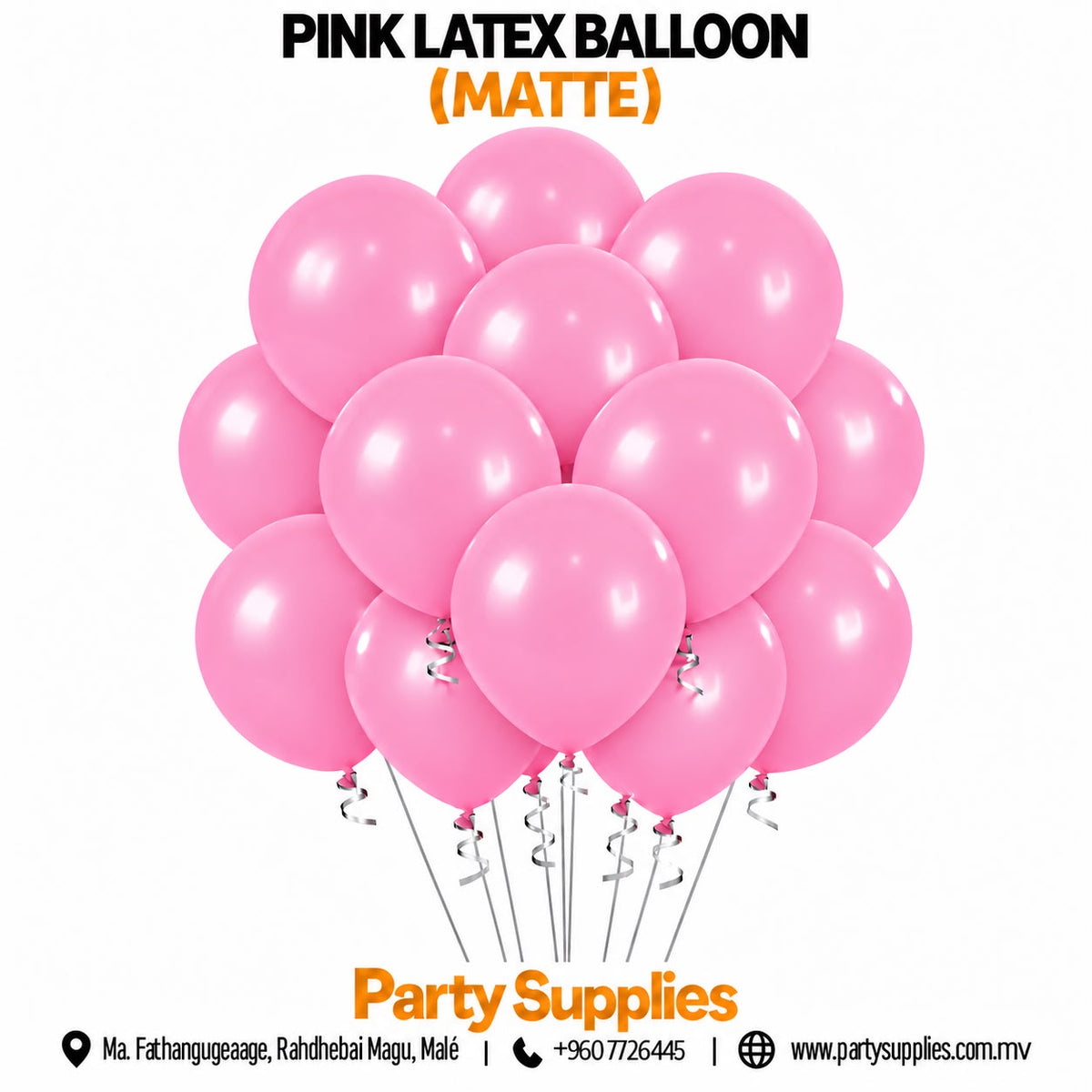 Pink Latex Balloon (Matte)
