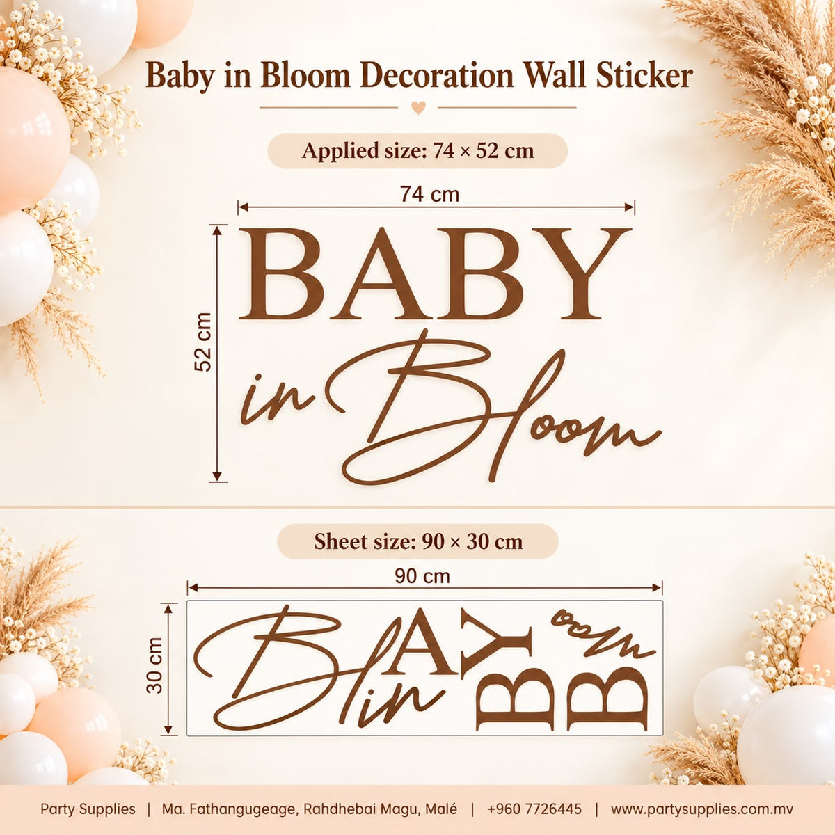 “Baby in Bloom” Decoration Wall Sticker