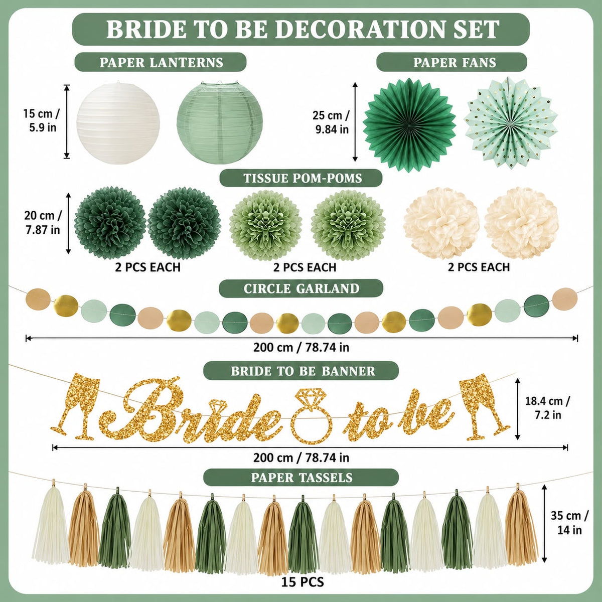 Bride to Be Decoration Set