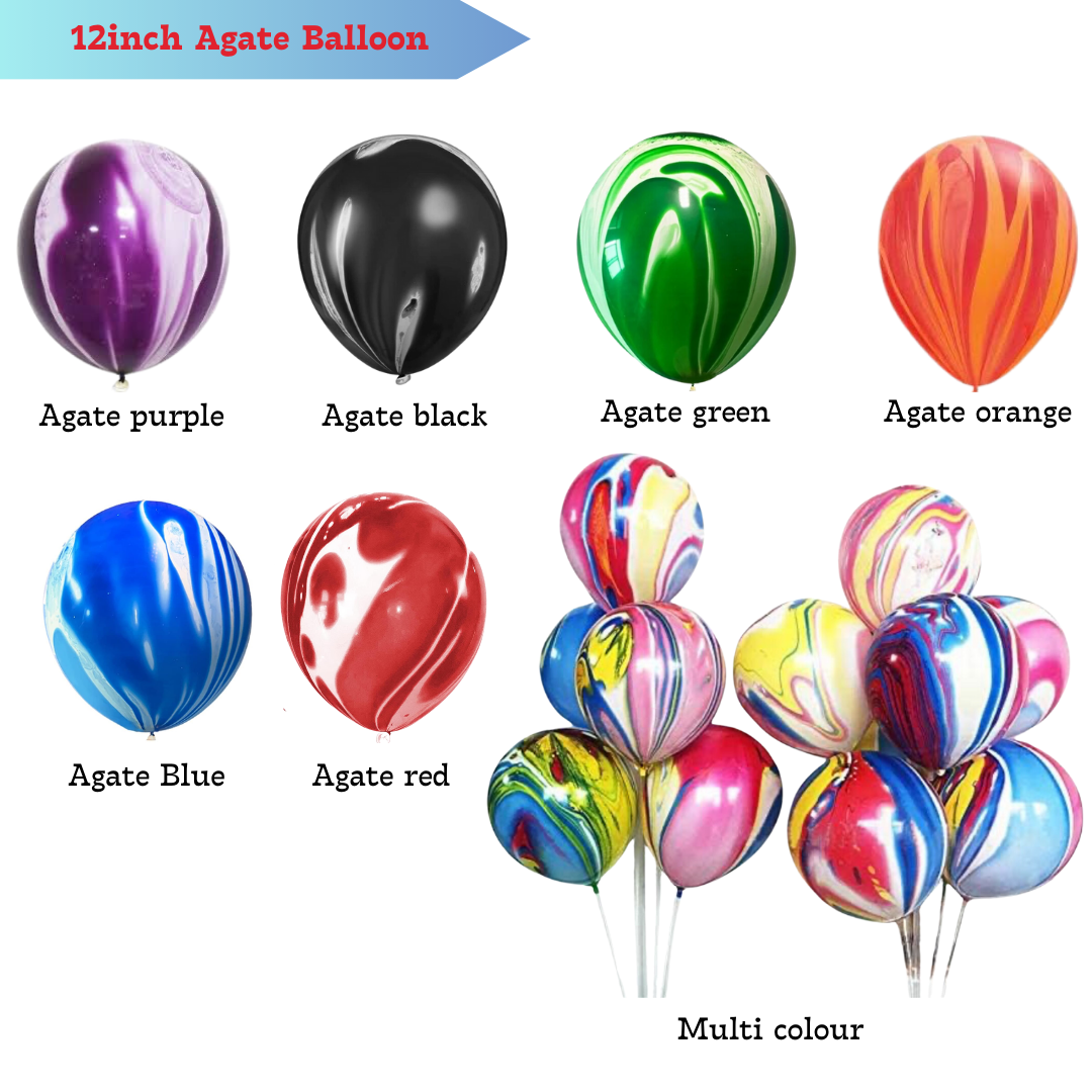 12inch Agate Marble Pattern Balloon