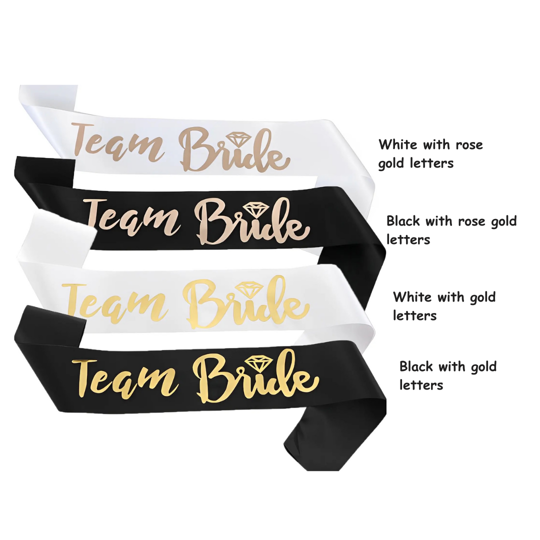 Team Bride Sash