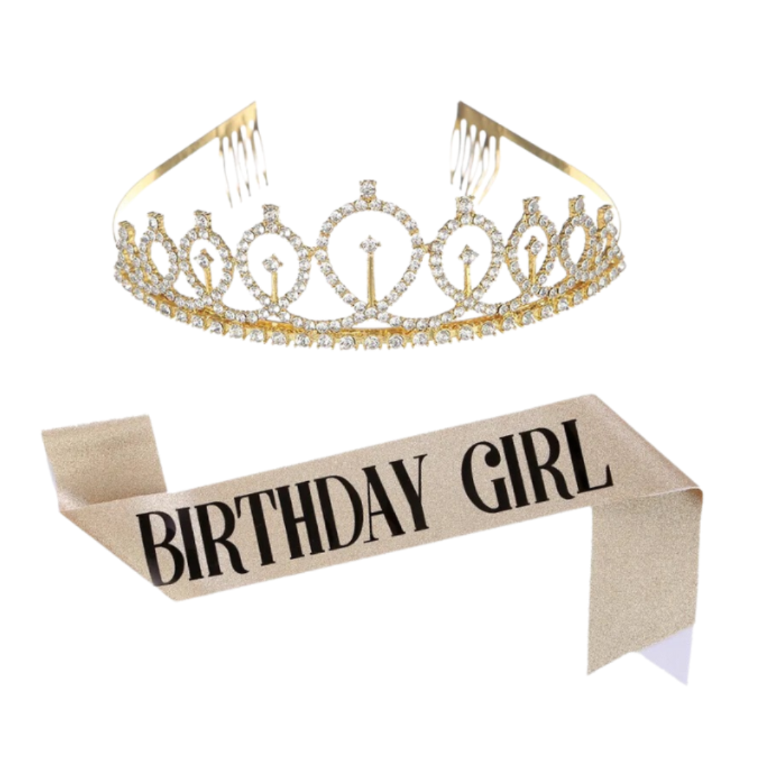 Birthday Girl Sash & Crown