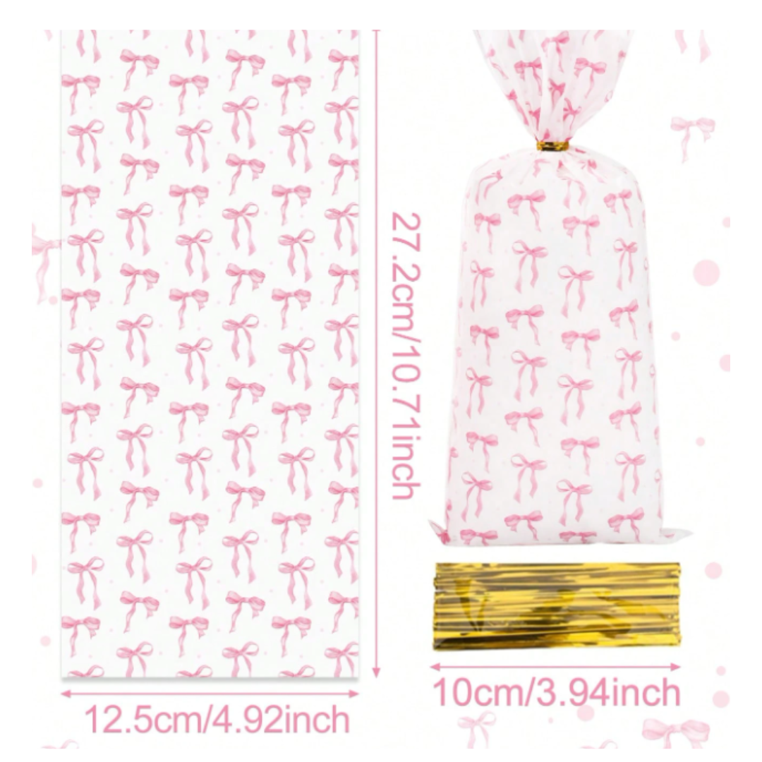 Pink Bow Candy Bag