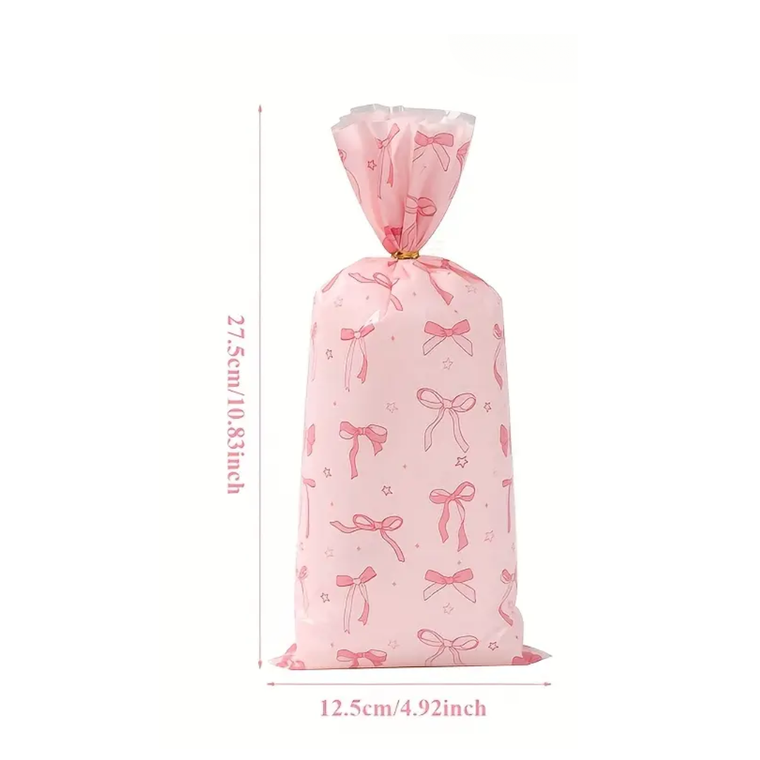 1pcs Pink Bow Theme Candy Bag
