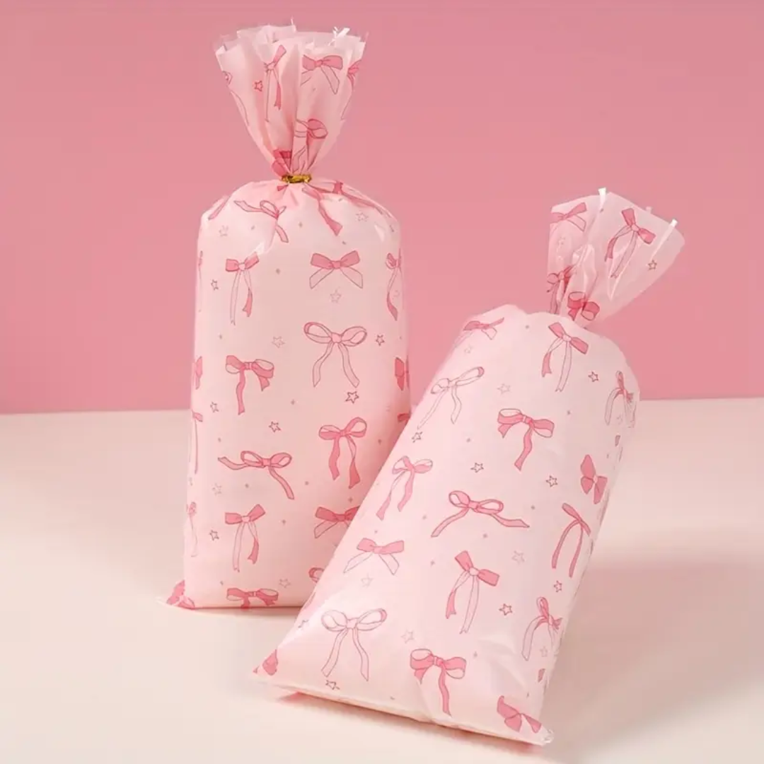 1pcs Pink Bow Theme Candy Bag