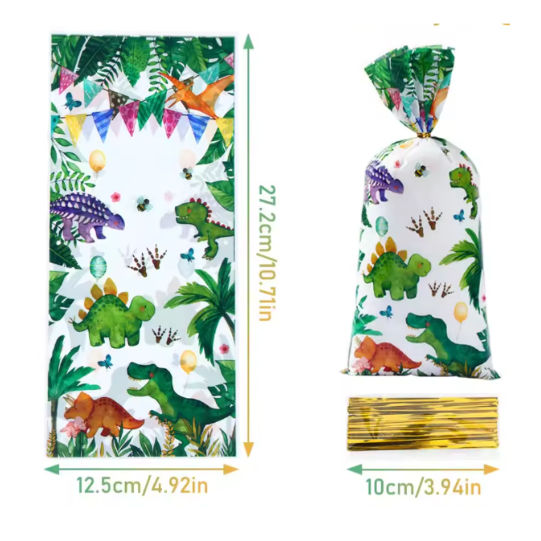 Green Dinosaur Theme Candy bag