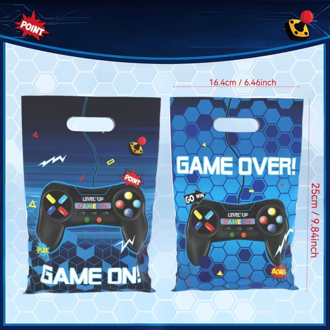 Blue Game Theme Game Over Candy Gift Bag