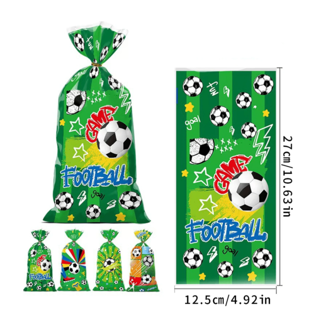 1pcs Green and White Football Candy Bag