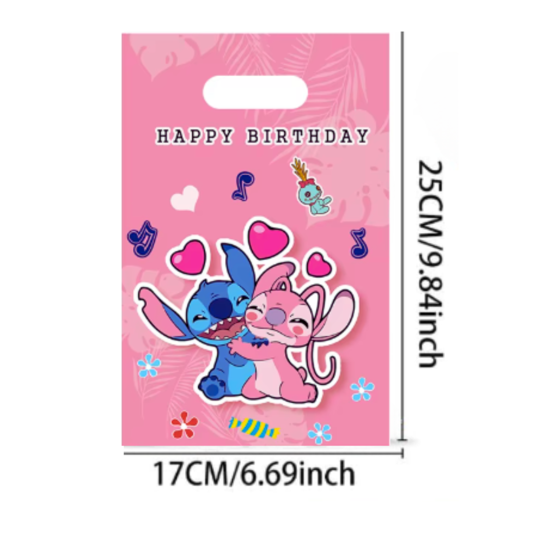Pink Girl Stitch Birthday Candy Bag