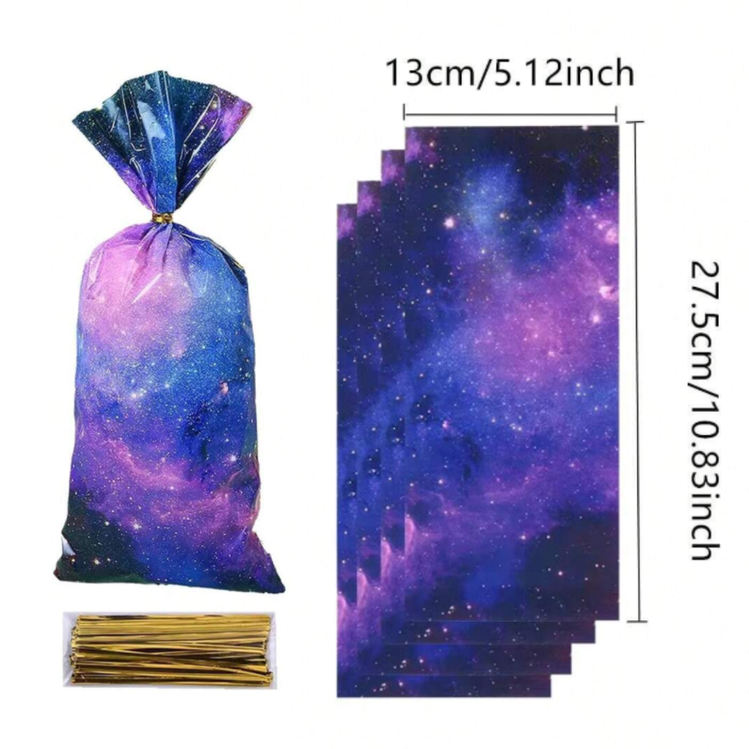 Outerspace Galaxy Party Candy Bag