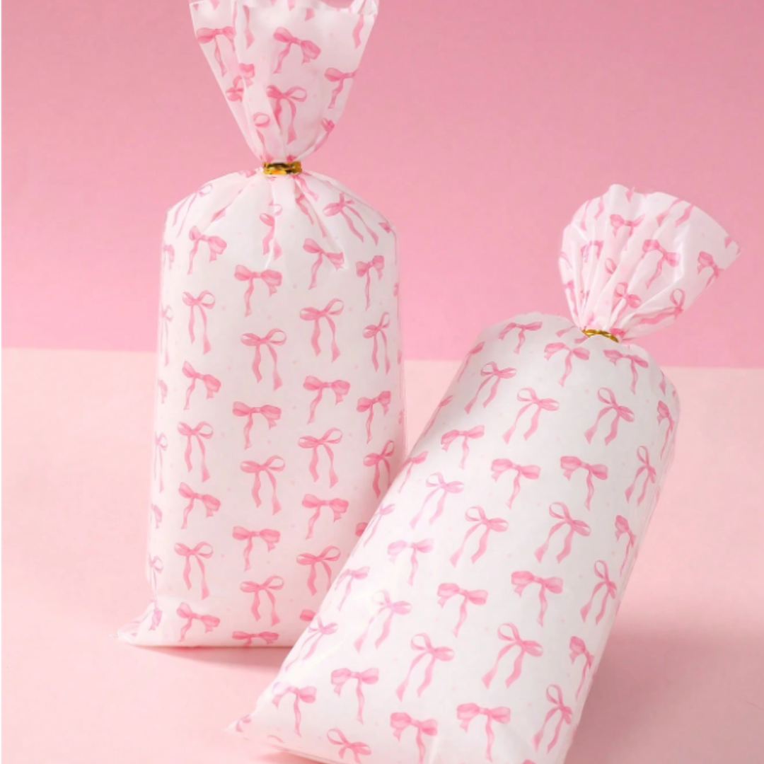 Pink Bow Candy Bag