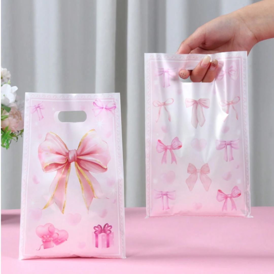 Pink Bow Candy Bag