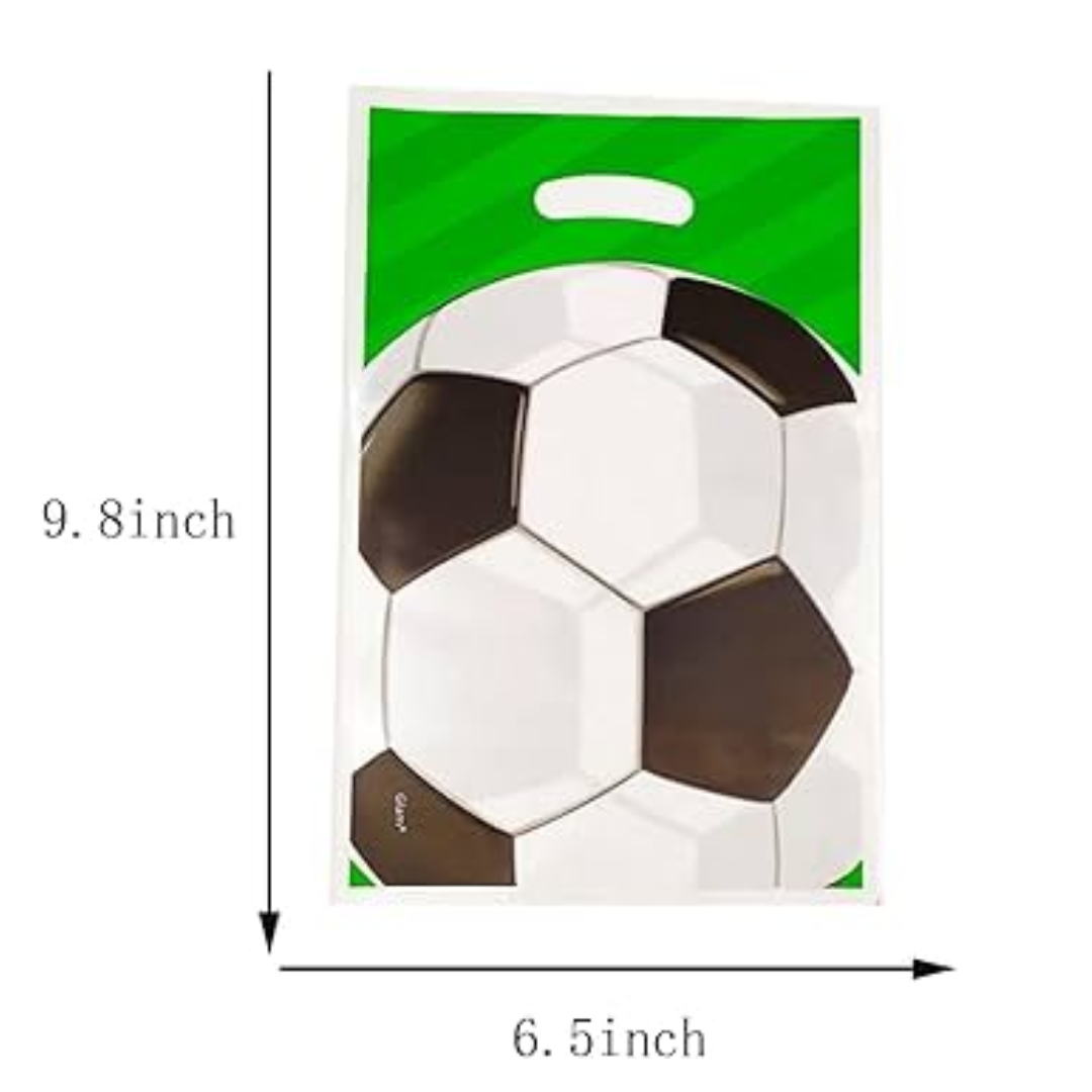 Green and White Football Candy Bag