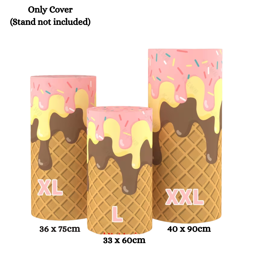 Ice Cream Cone Pattern Cylinder Cover for Rent (Cylinder not included)