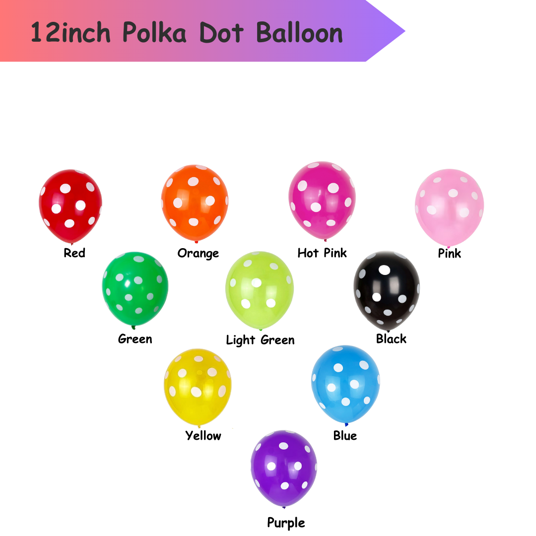 12inch Polka Dot Balloon