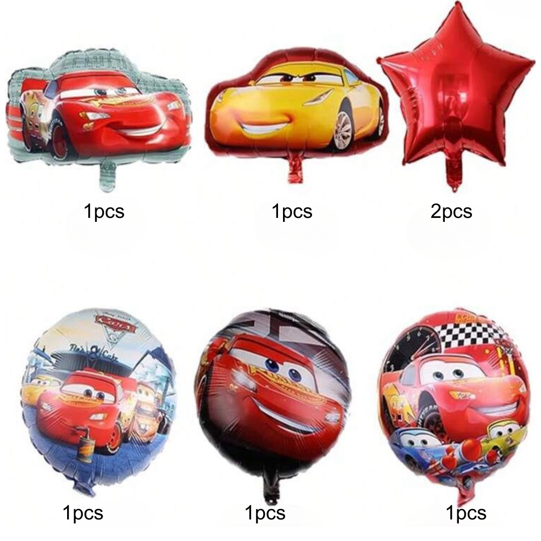 7pcs Mcqueen Car Balloon Set