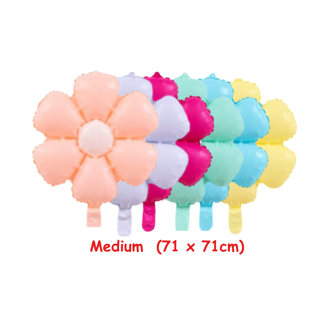 Medium Size Macaron Daisy Foil Balloon